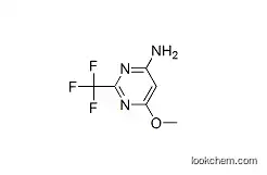 Molecular Structure of 16097-49-7 (6-Methoxy-2-trifluoromethyl-4-pyrimidinamine)